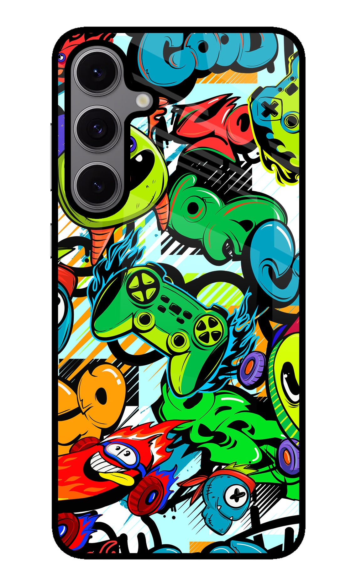 Game Doodle Samsung S24 FE 5G Glass Case