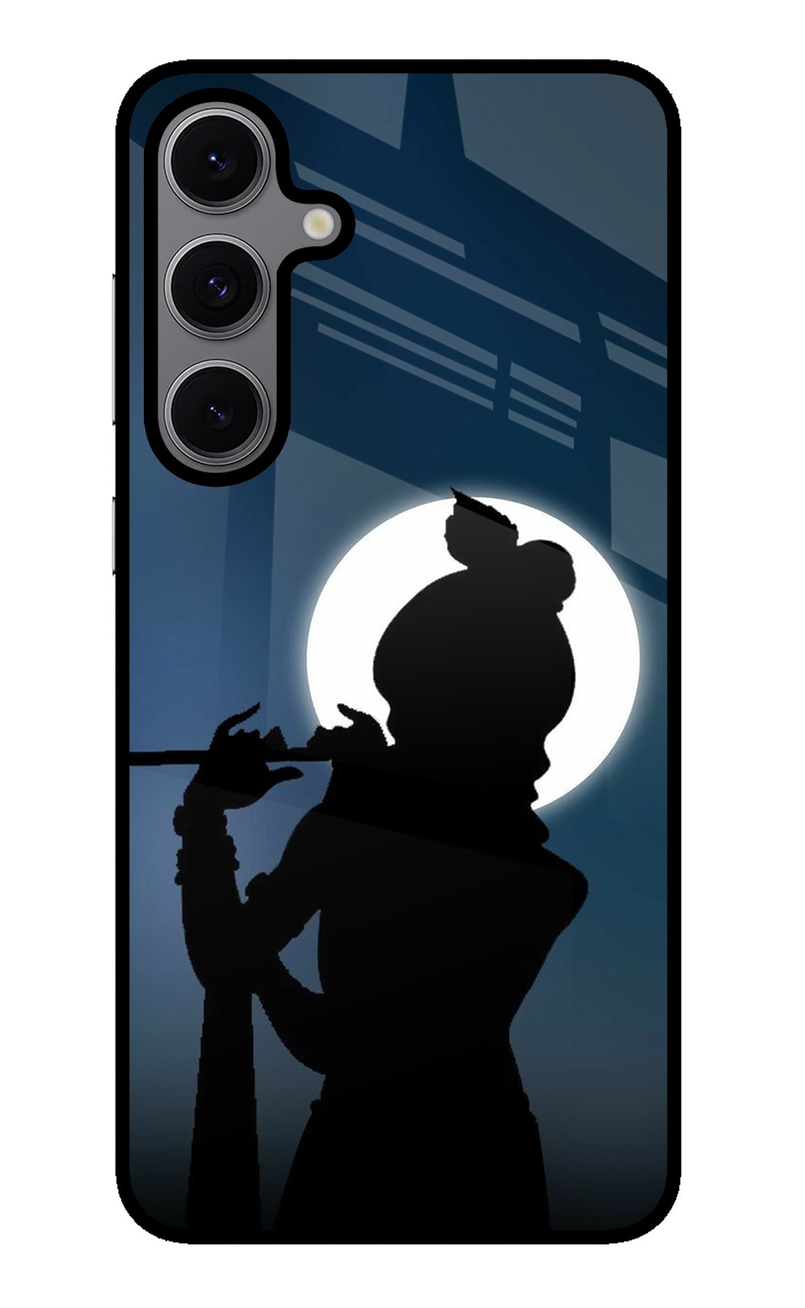 Shri Krishna Silhouette Samsung S24 FE 5G Glass Case