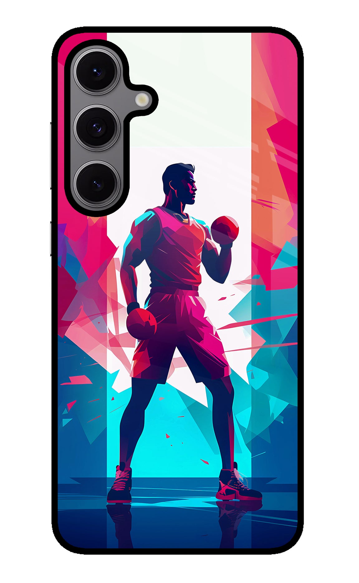 Champion Fighter (AI Generated) Samsung S24 FE 5G Glass Case