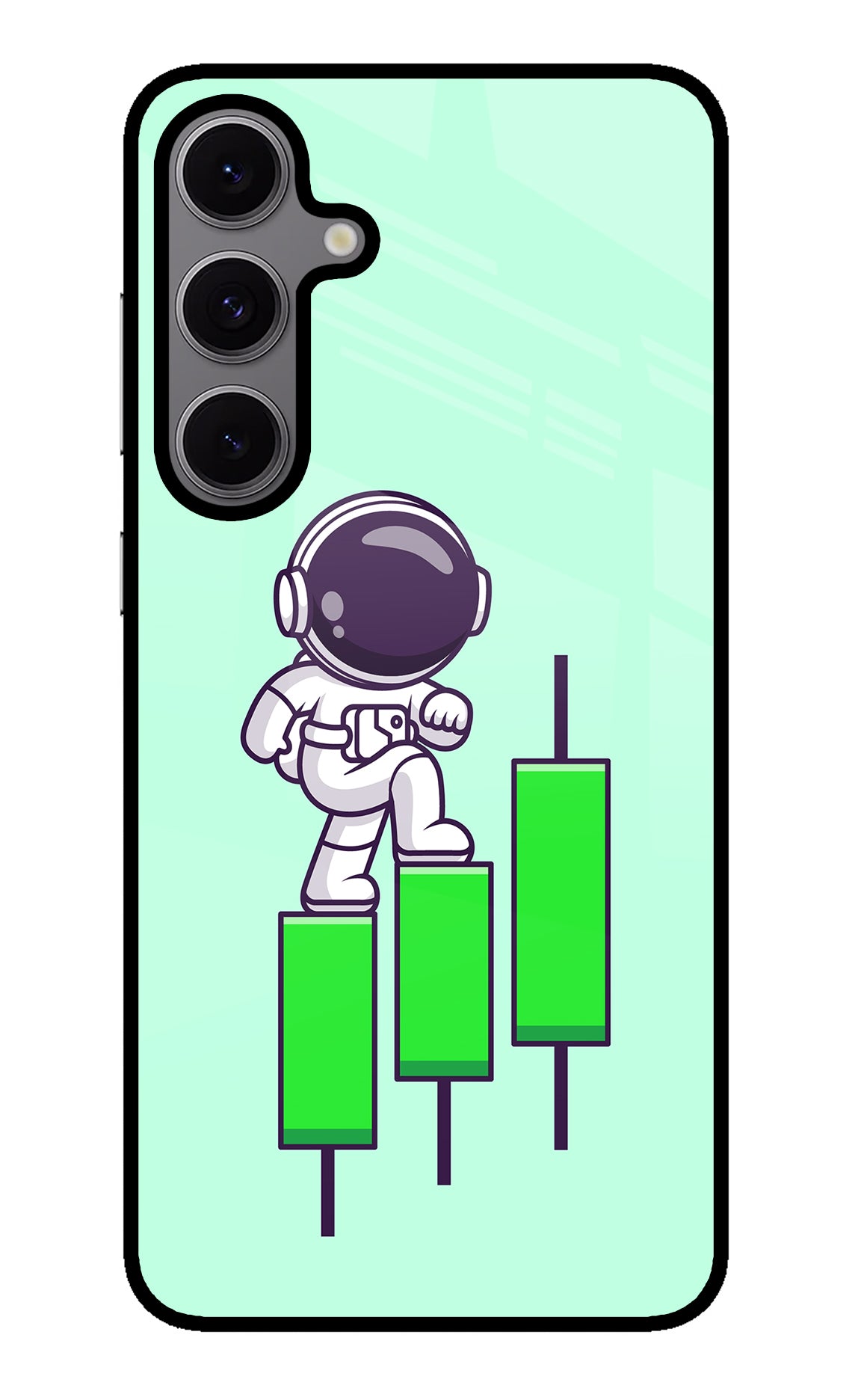 Astronaut Trader Samsung S24 FE 5G Glass Case