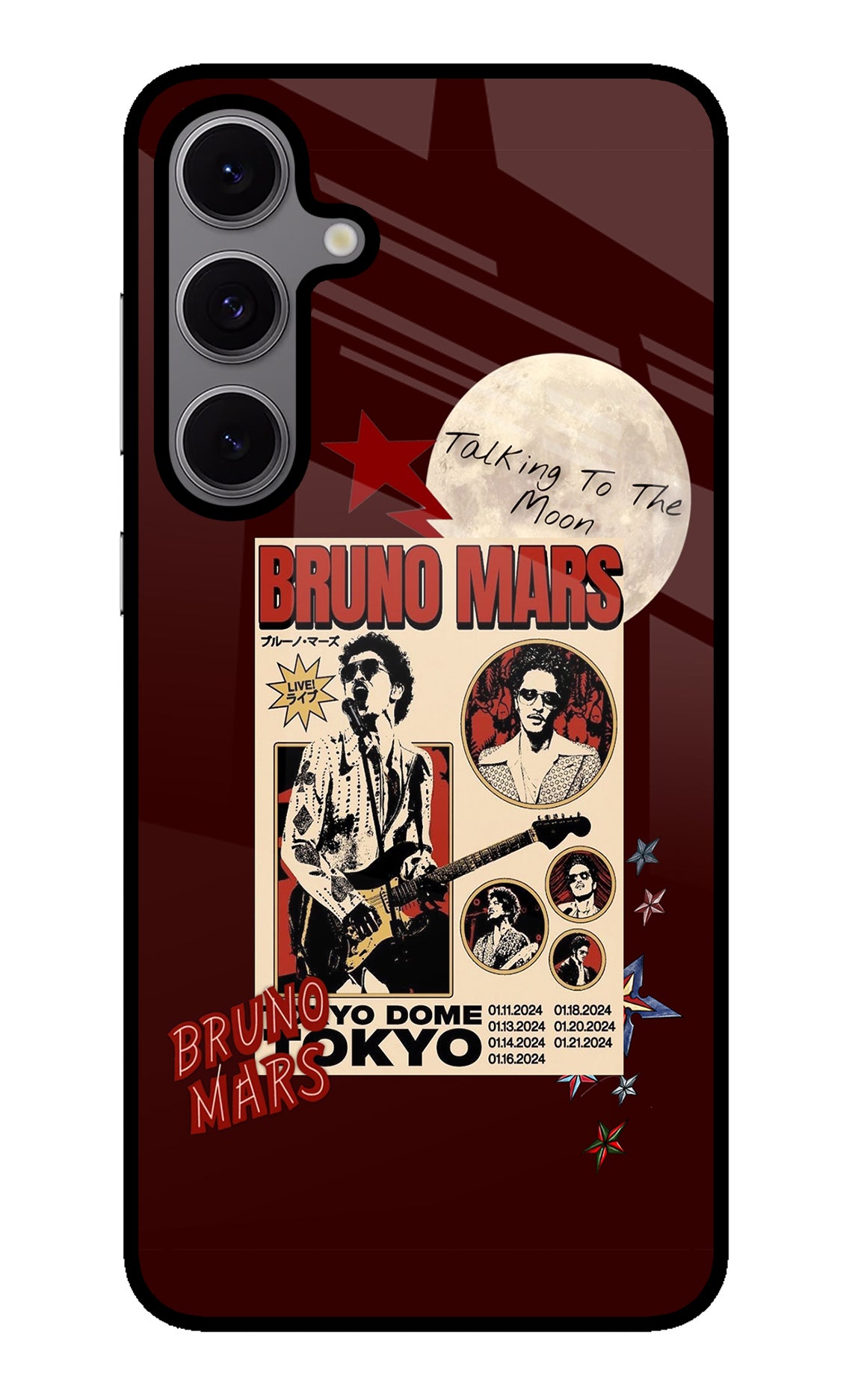 Bruno Mars Samsung S24 FE 5G Glass Case