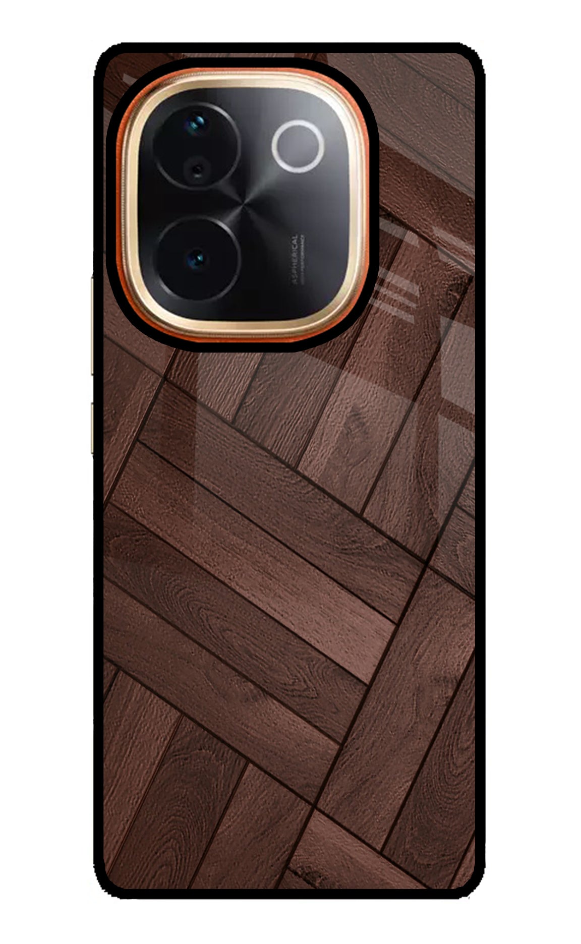 Wooden Texture Design Vivo T3 Pro 5G Glass Case