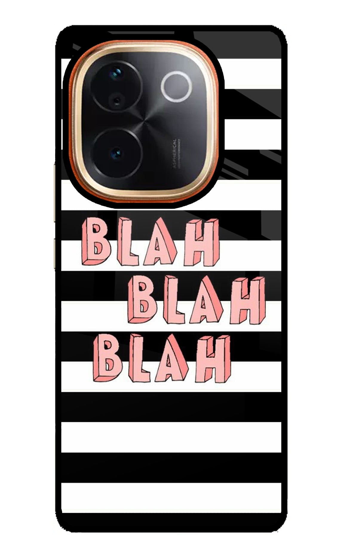 Blah Blah Blah Vivo T3 Pro 5G Glass Case