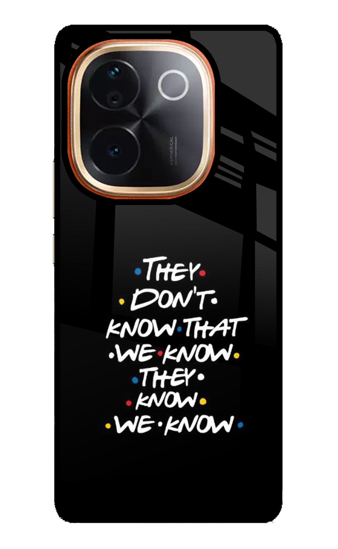 FRIENDS Dialogue Vivo T3 Pro 5G Glass Case