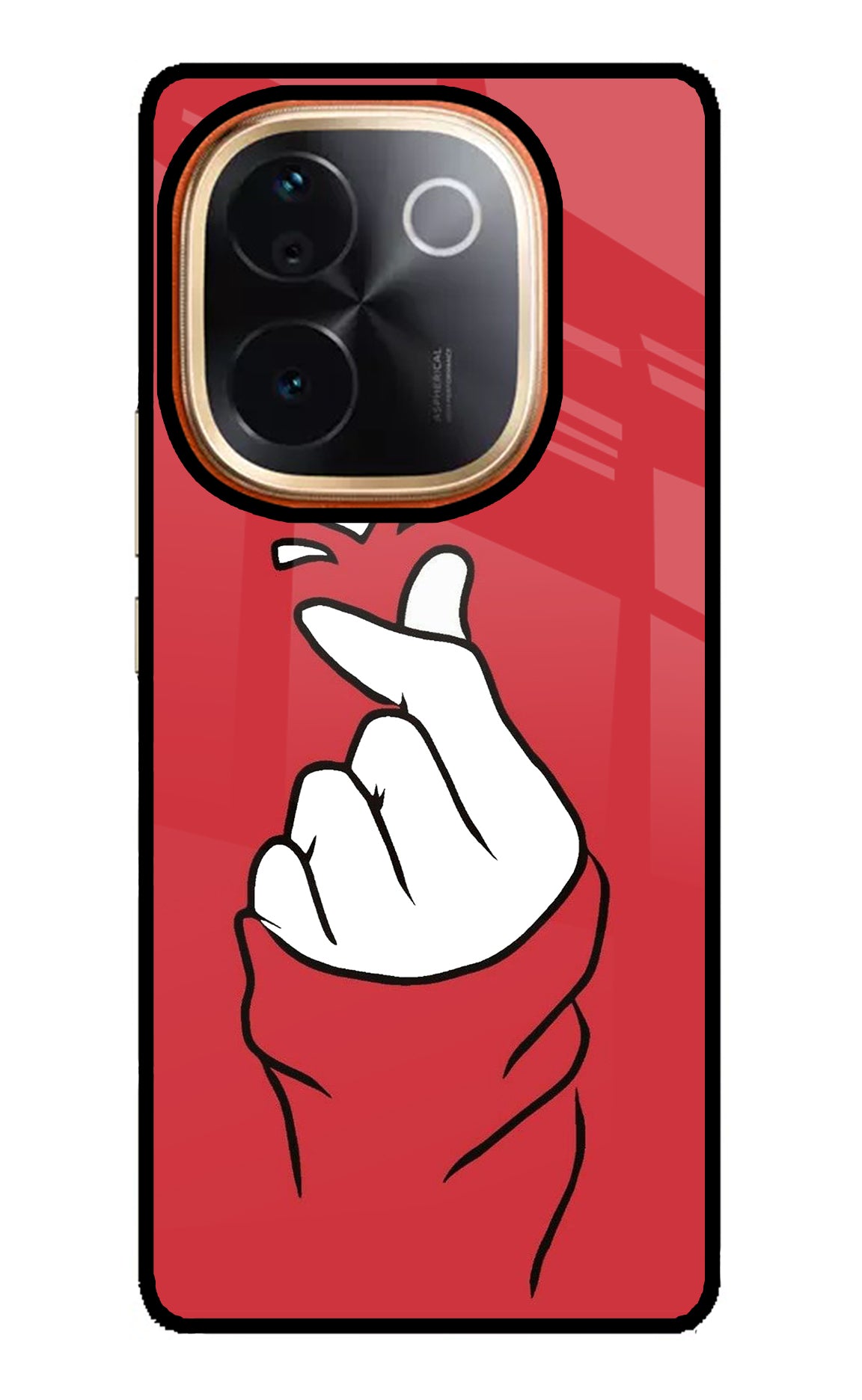 Korean Love Sign Vivo T3 Pro 5G Glass Case