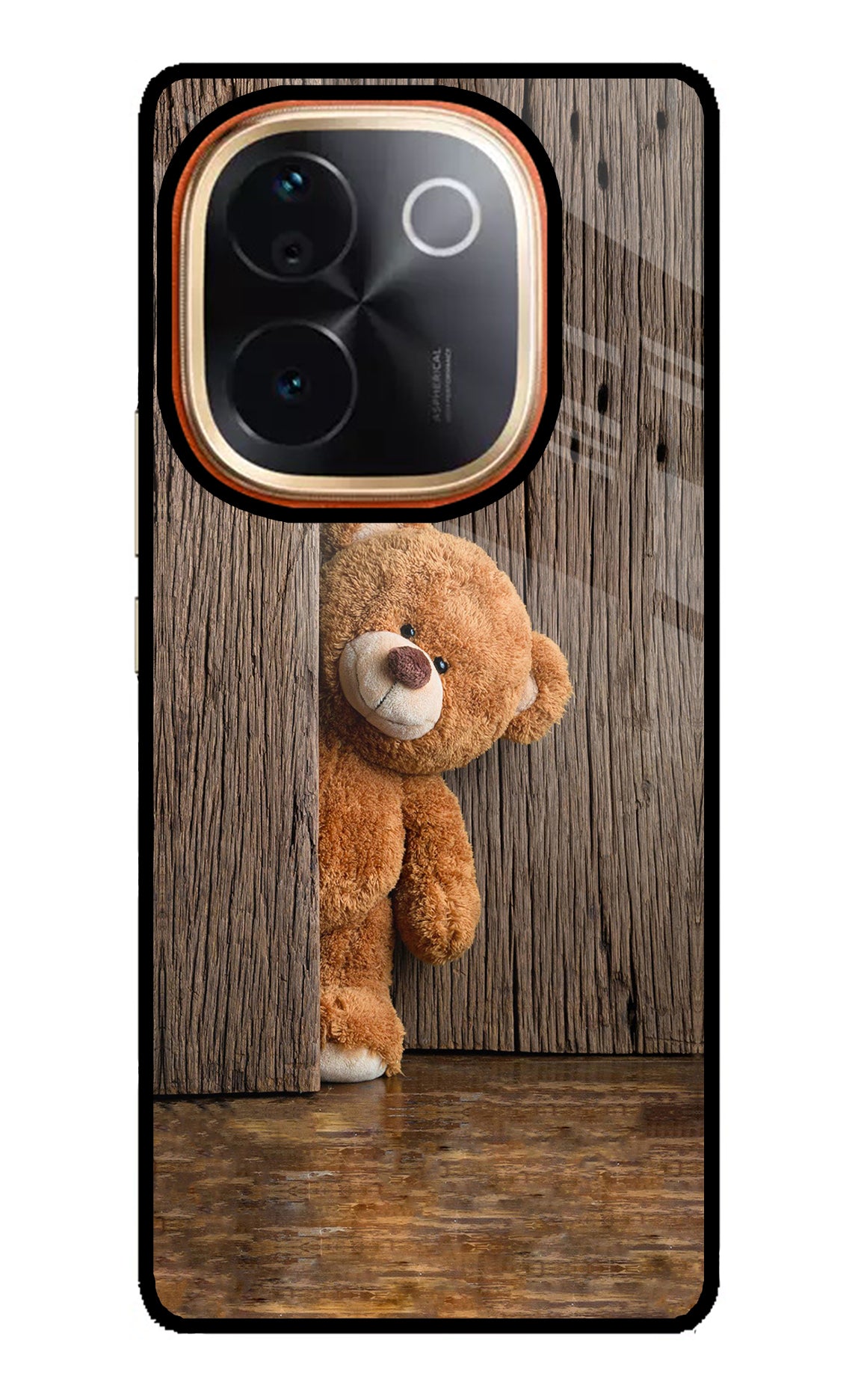Teddy Wooden Vivo T3 Pro 5G Glass Case