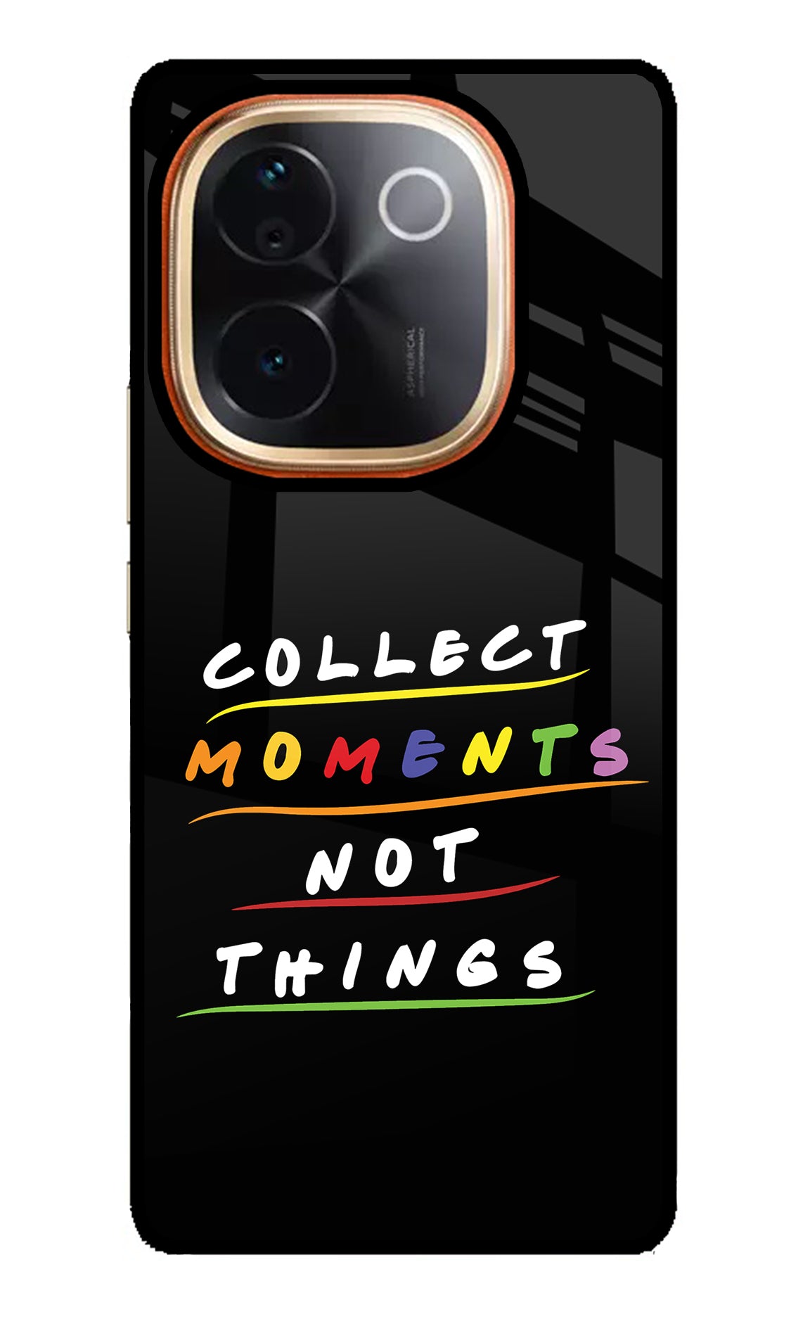 Collect Moments Not Things Vivo T3 Pro 5G Glass Case