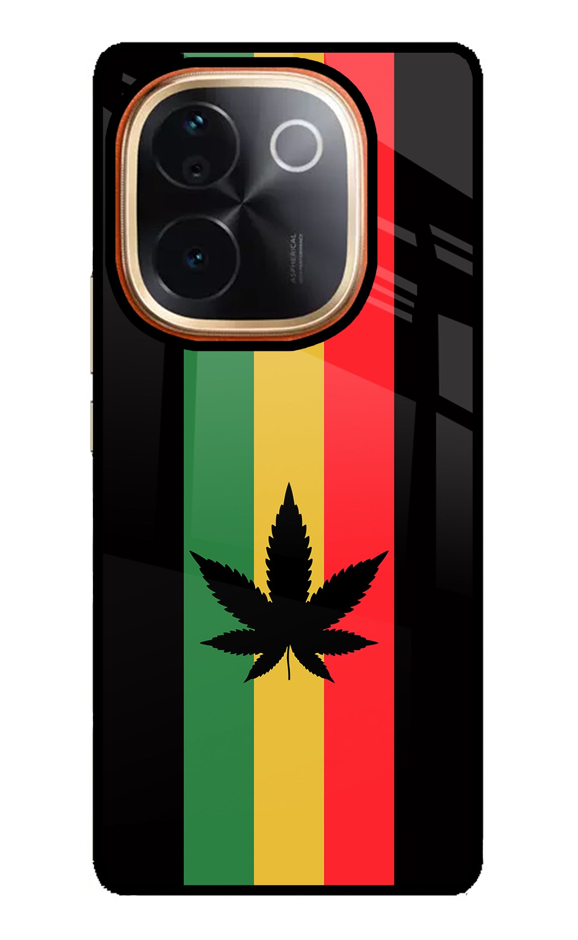Weed Flag Vivo T3 Pro 5G Glass Case