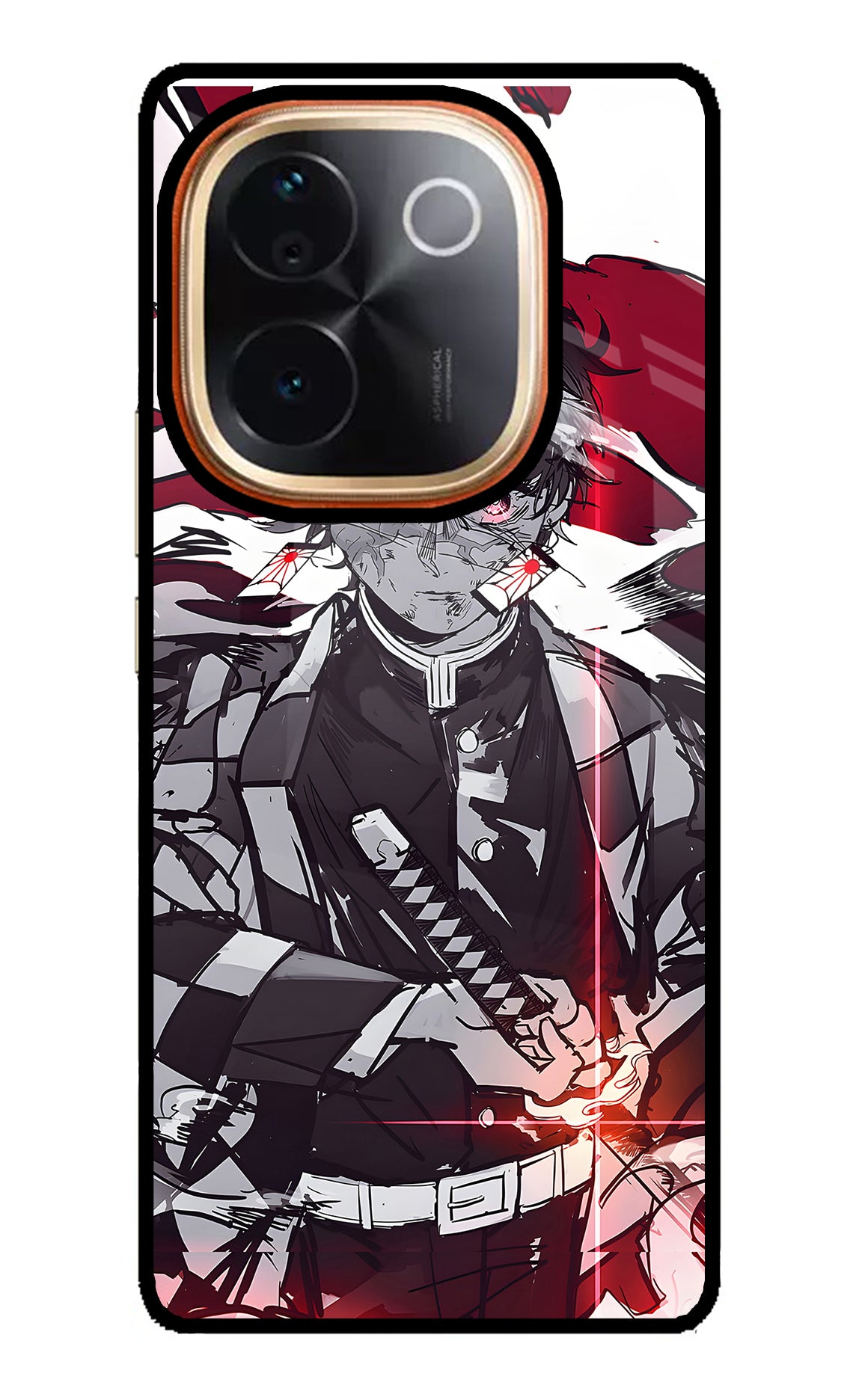 Demon Slayer Vivo T3 Pro 5G Glass Case