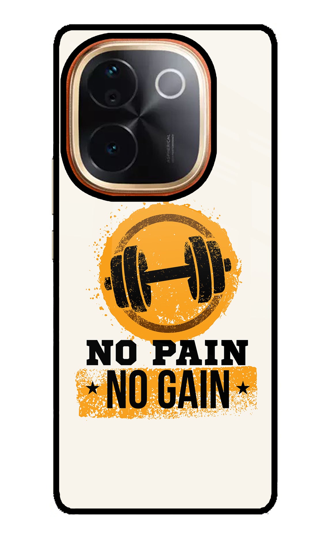 No Pain No Gain Vivo T3 Pro 5G Glass Case