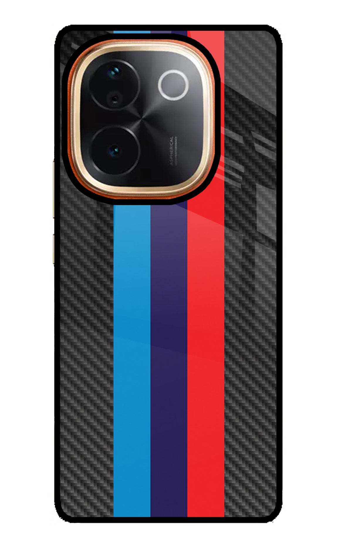 BMW Stripes Pattern Vivo T3 Pro 5G Glass Case