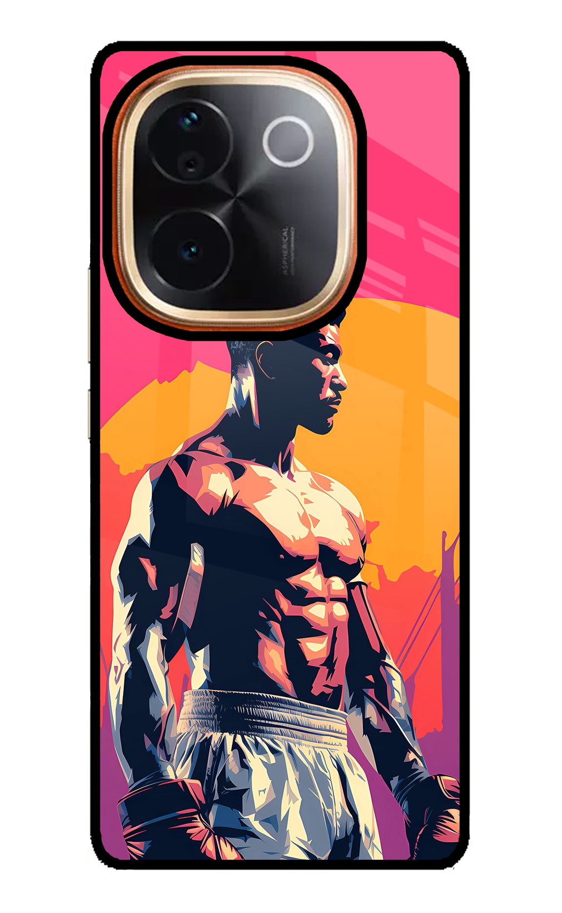 Sunset Warrior (AI Generated) Vivo T3 Pro 5G Glass Case