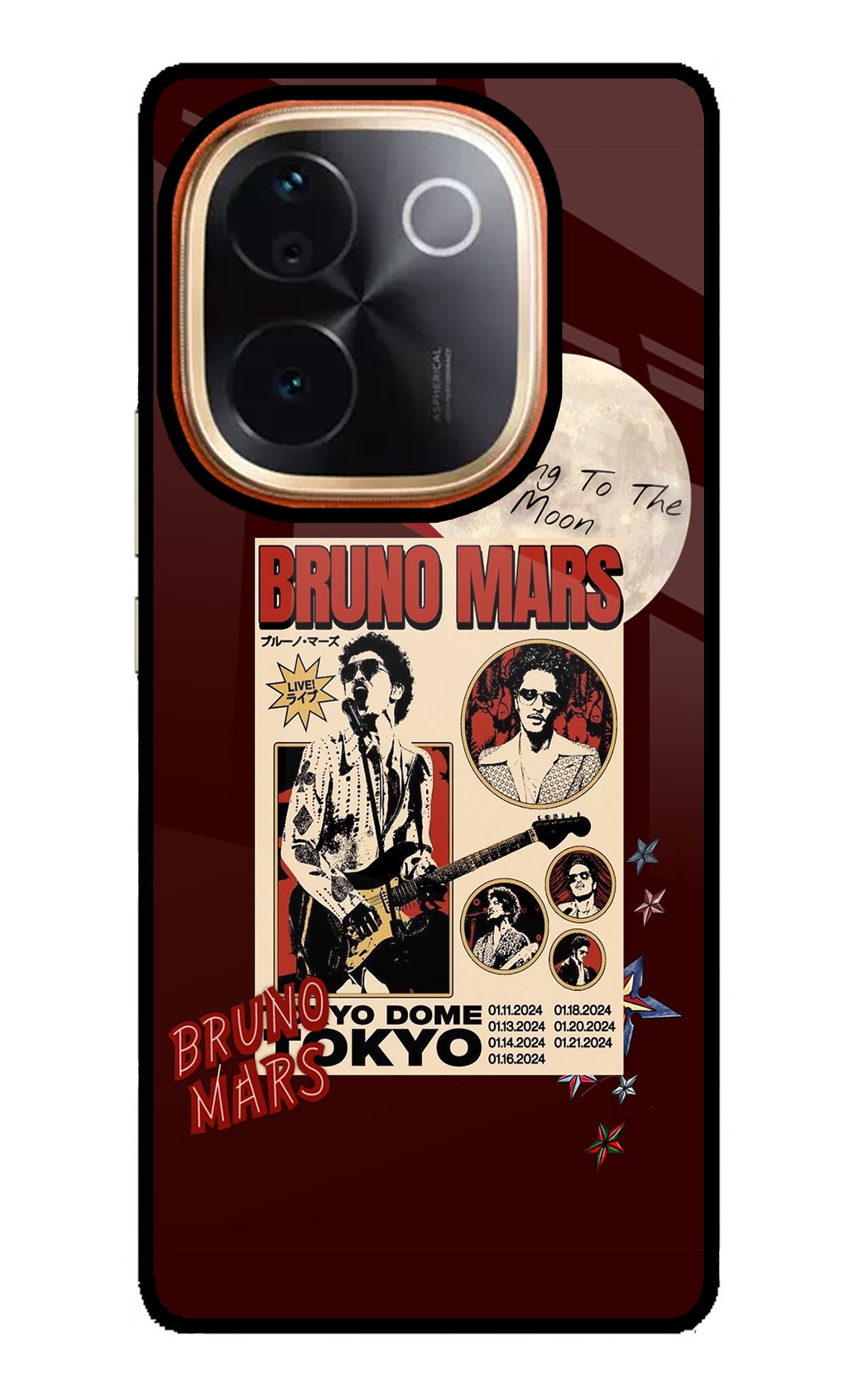 Bruno Mars Vivo T3 Pro 5G Glass Case
