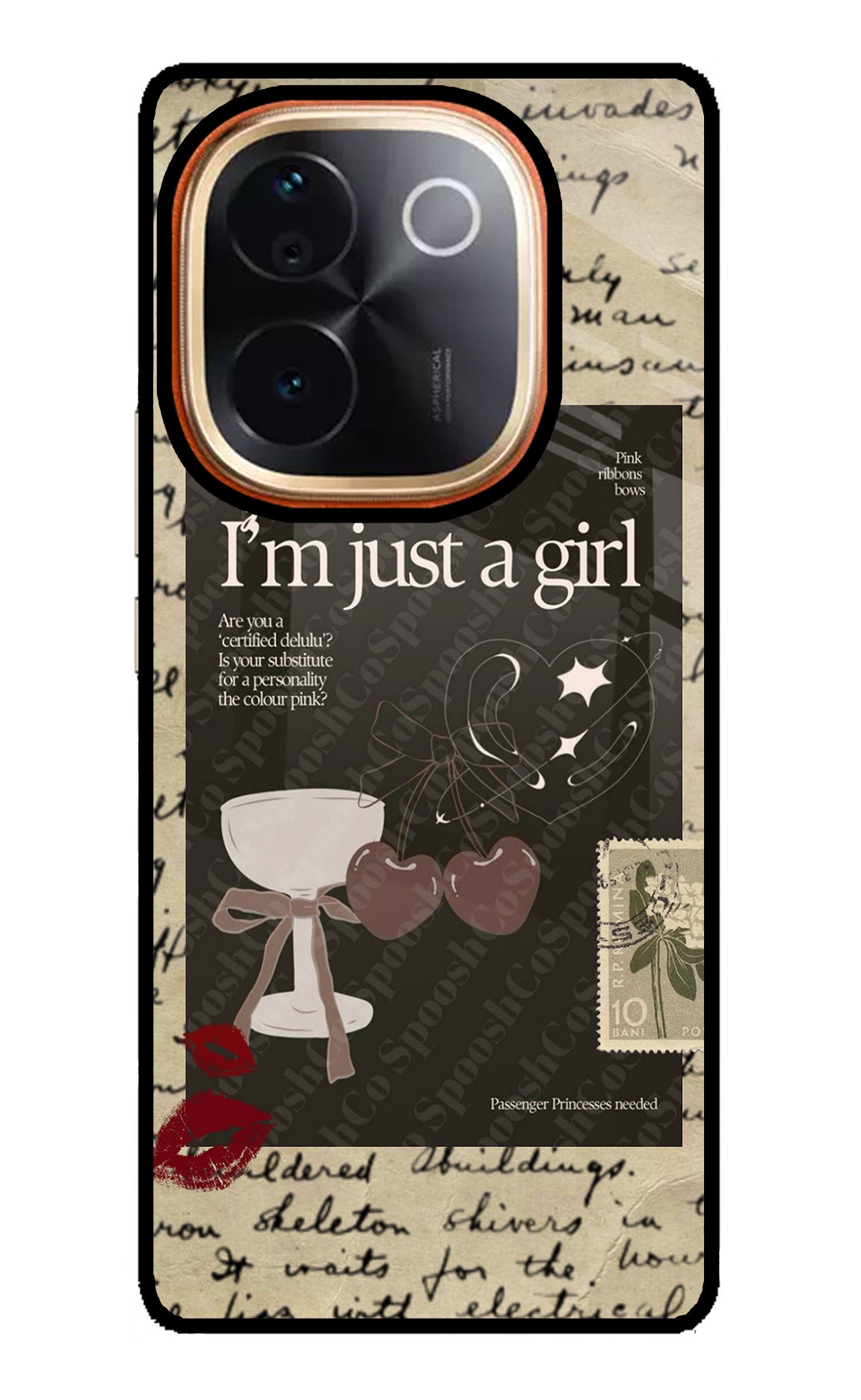 I am just a girl Vivo T3 Pro 5G Glass Case