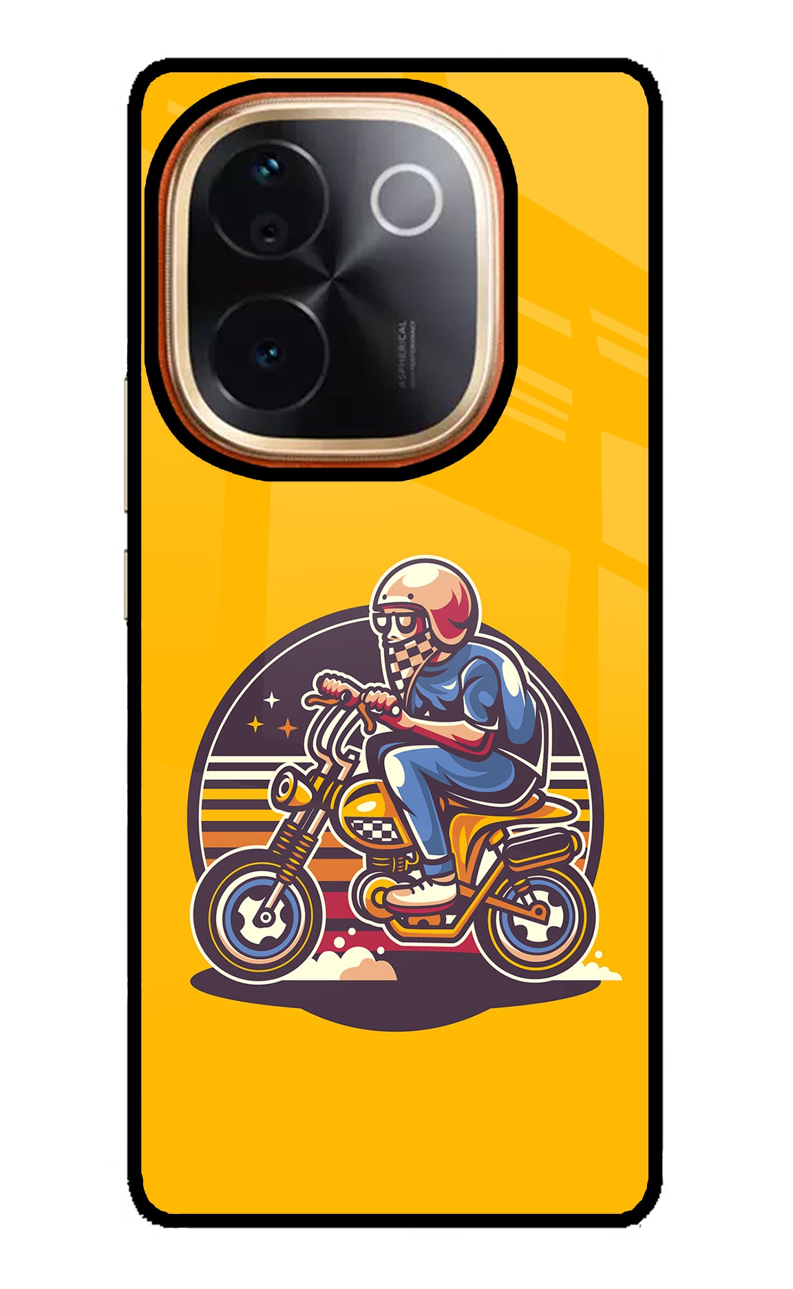 Sunset Racer Vivo T3 Pro 5G Glass Case