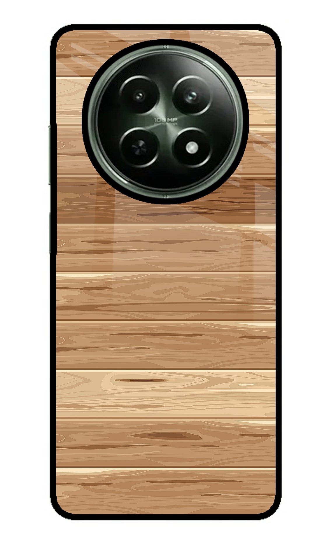Wooden Vector Realme 12x 5G Glass Case