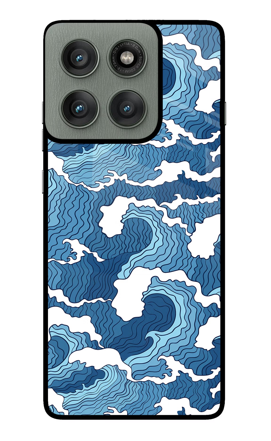 Blue Waves Case for Moto Edge 60 Pro by Casekaro