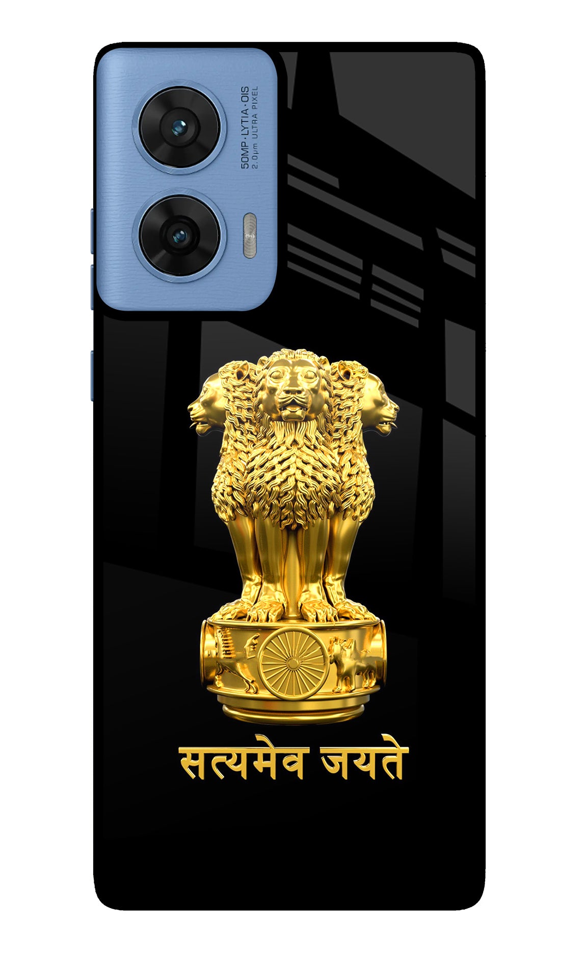 Satyamev Jayate Golden Case for Moto Edge 60 Fusion