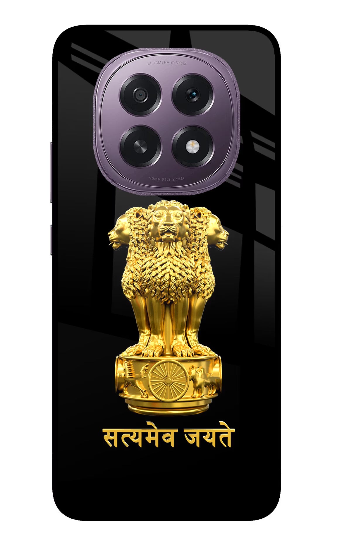 Satyamev Jayate Golden Case for Oppo F29 5G by Casekaro