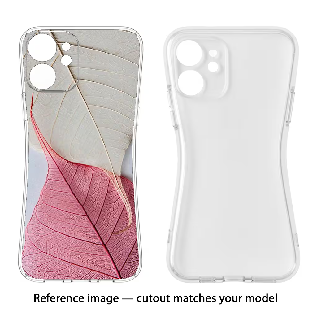 White Pink Leaf Case for Vivo X60 Pro+ by Casekaro