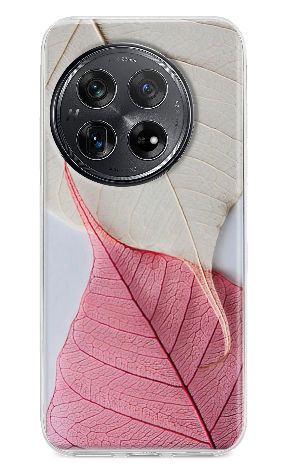 White Pink Leaf Case for Oneplus 12