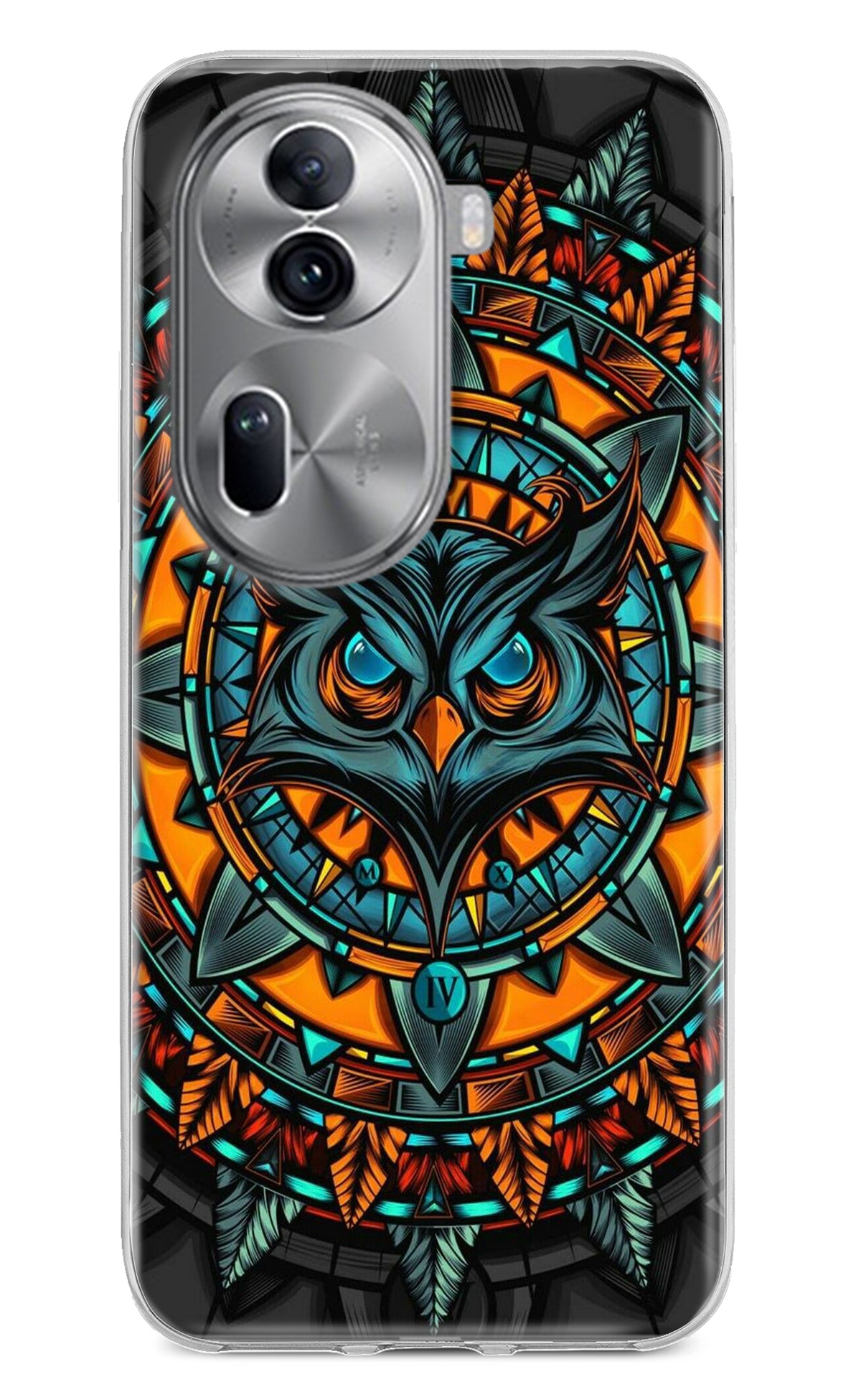 Angry Owl Art Case for Oppo Reno11 Pro 5G