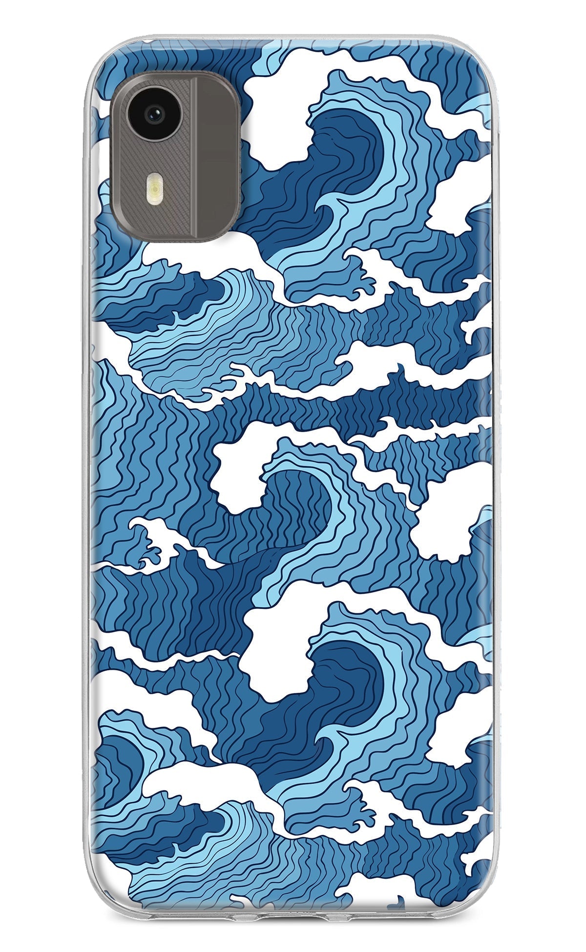 Blue Waves Case for Nokia C12/C12 Pro
