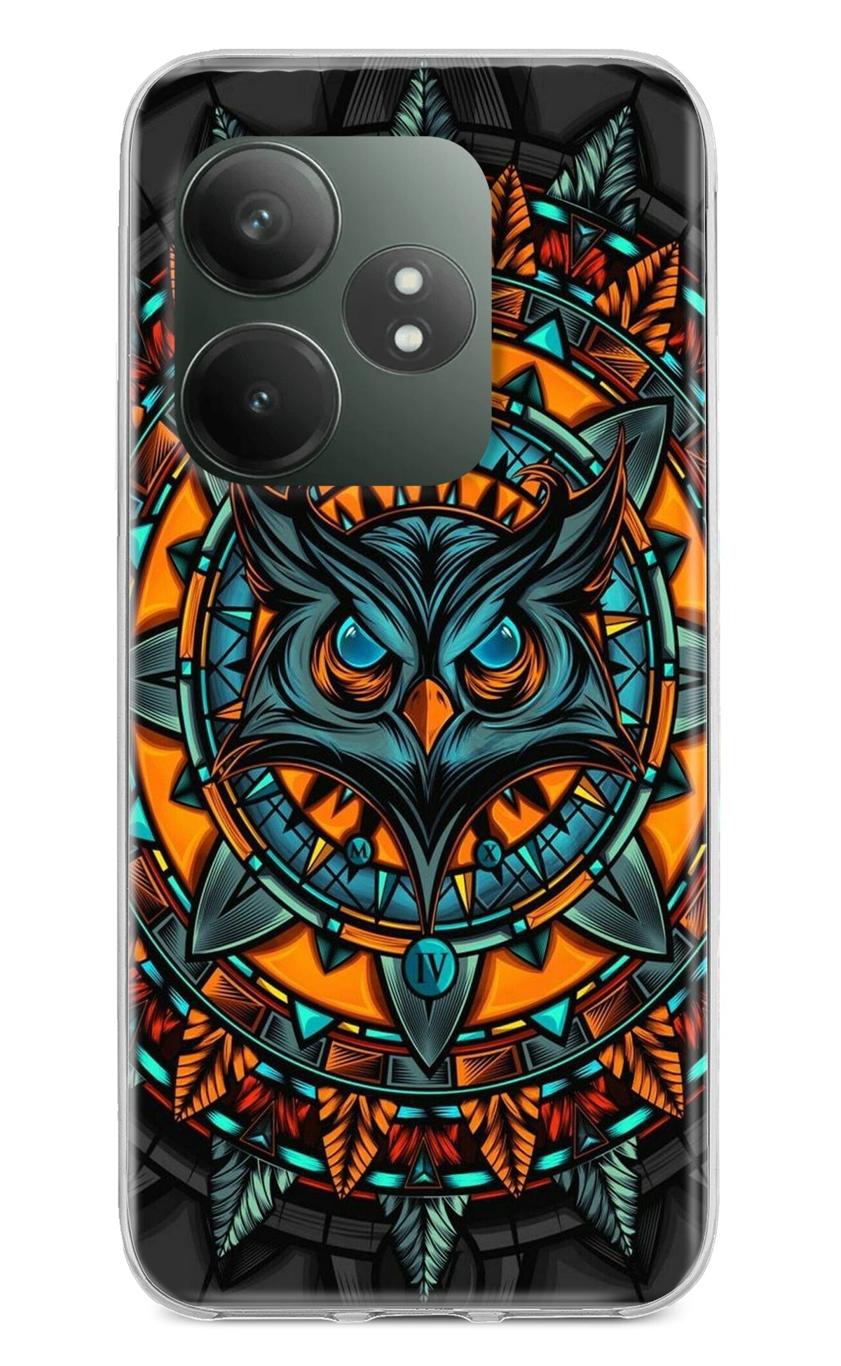 Angry Owl Art Case for Realme GT 6T 5G