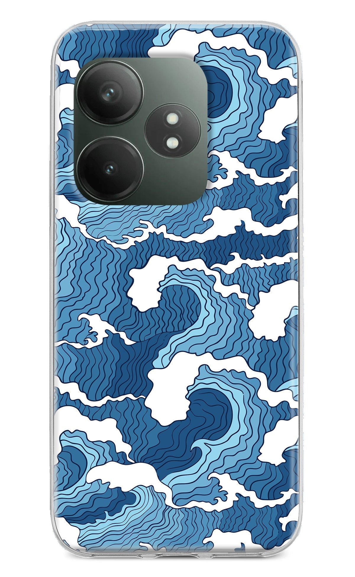 Blue Waves Case for Realme GT 6T 5G