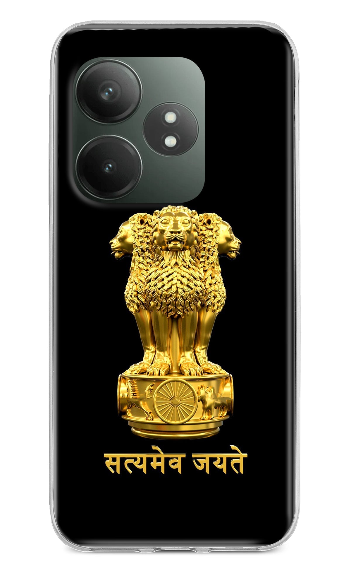 Satyamev Jayate Golden Case for Realme GT 6T 5G
