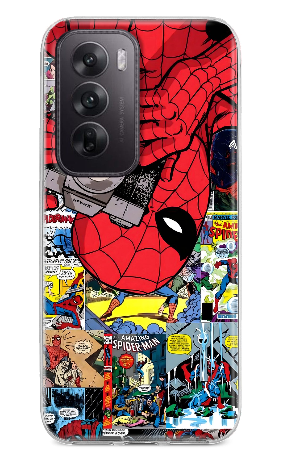 Spider Man Case for Oppo Reno12 5G