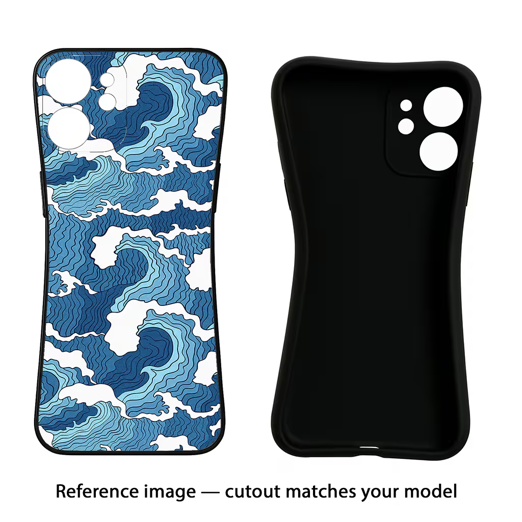 Blue Waves Case for Moto G34 5G by Casekaro
