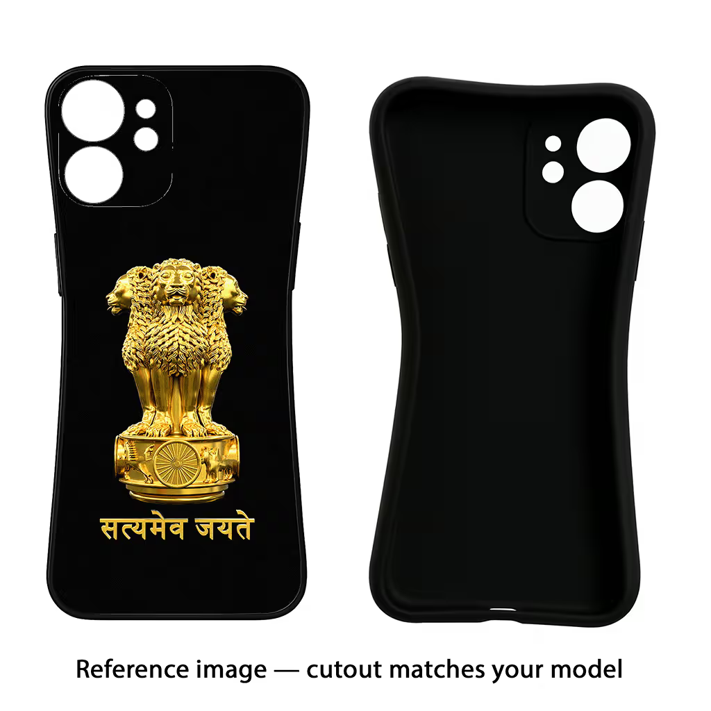 Satyamev Jayate Golden Case for IQOO Z6 5G (not 44W) by Casekaro