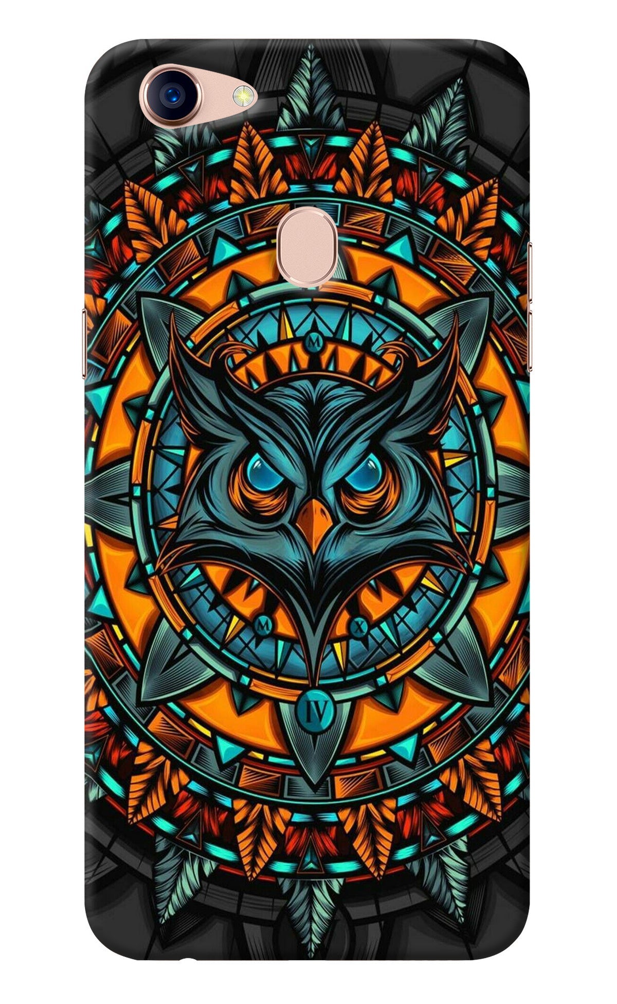 Angry Owl Art Oppo F5 Back Cover