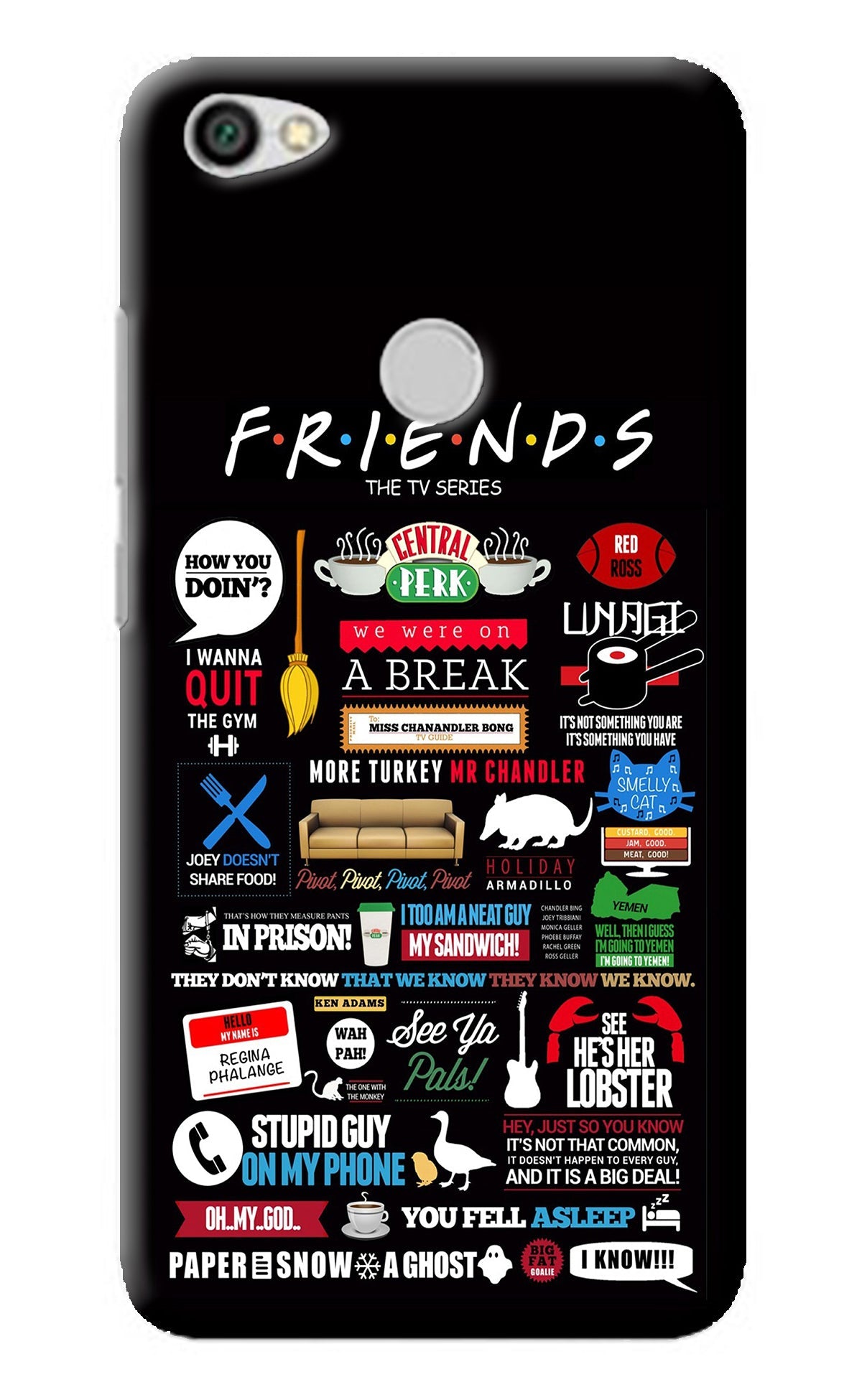 FRIENDS Redmi Y1 Back Cover