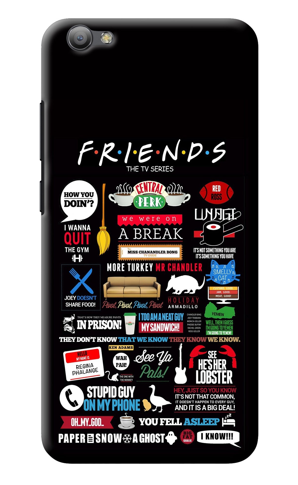 FRIENDS Vivo V5/V5s Back Cover