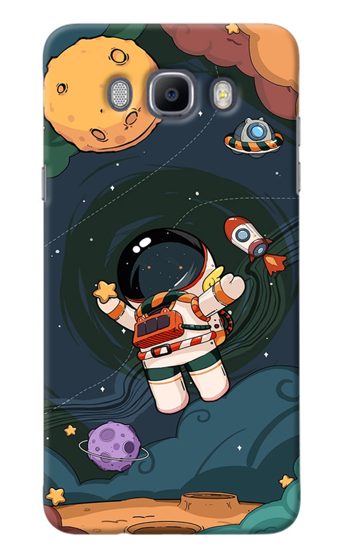 Cartoon Astronaut Samsung J7 2016 Back Cover