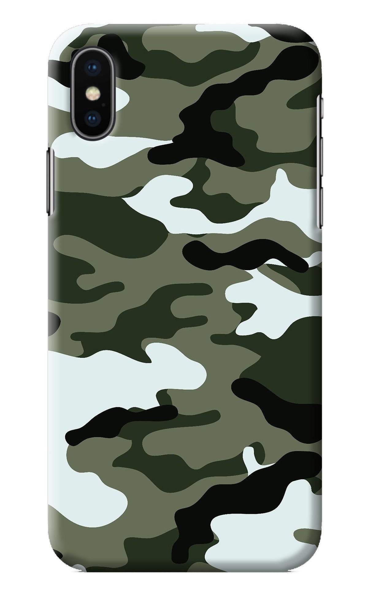 Camouflage iPhone X Back Cover