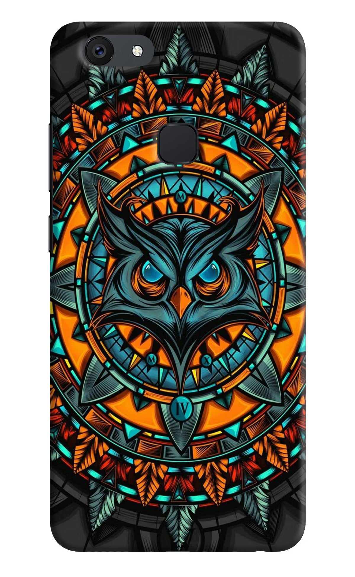 Angry Owl Art Case for Vivo V7 by Casekaro