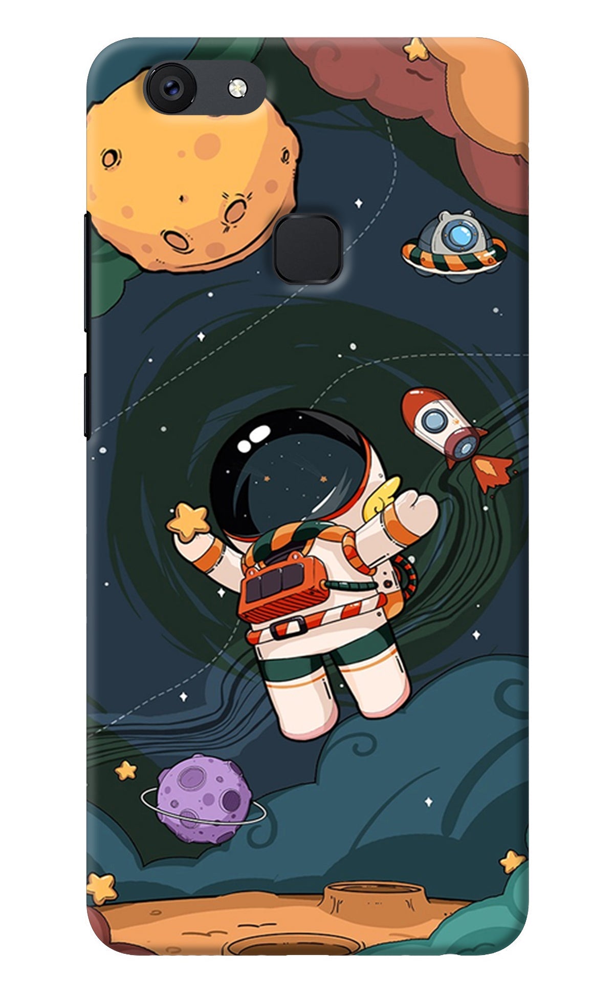 Cartoon Astronaut Vivo V7 plus Back Cover