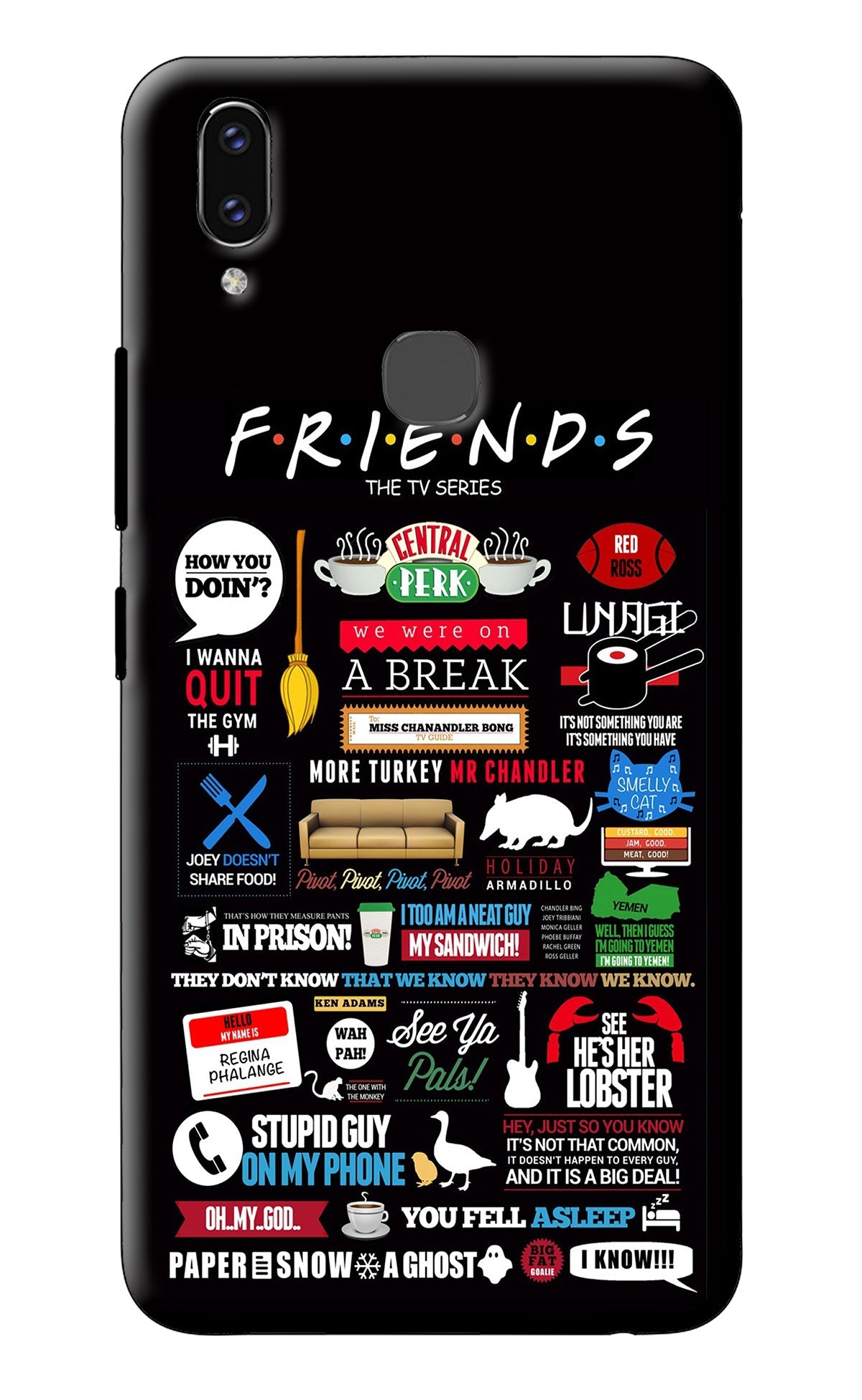 FRIENDS Vivo V9/V9 Pro/V9 Youth Back Cover