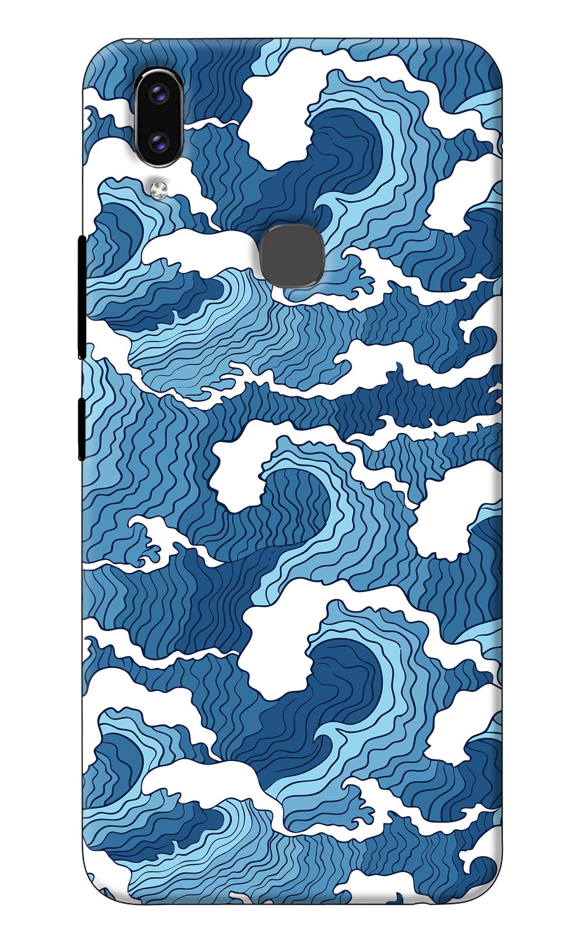 Blue Waves Vivo V9/V9 Pro/V9 Youth Back Cover