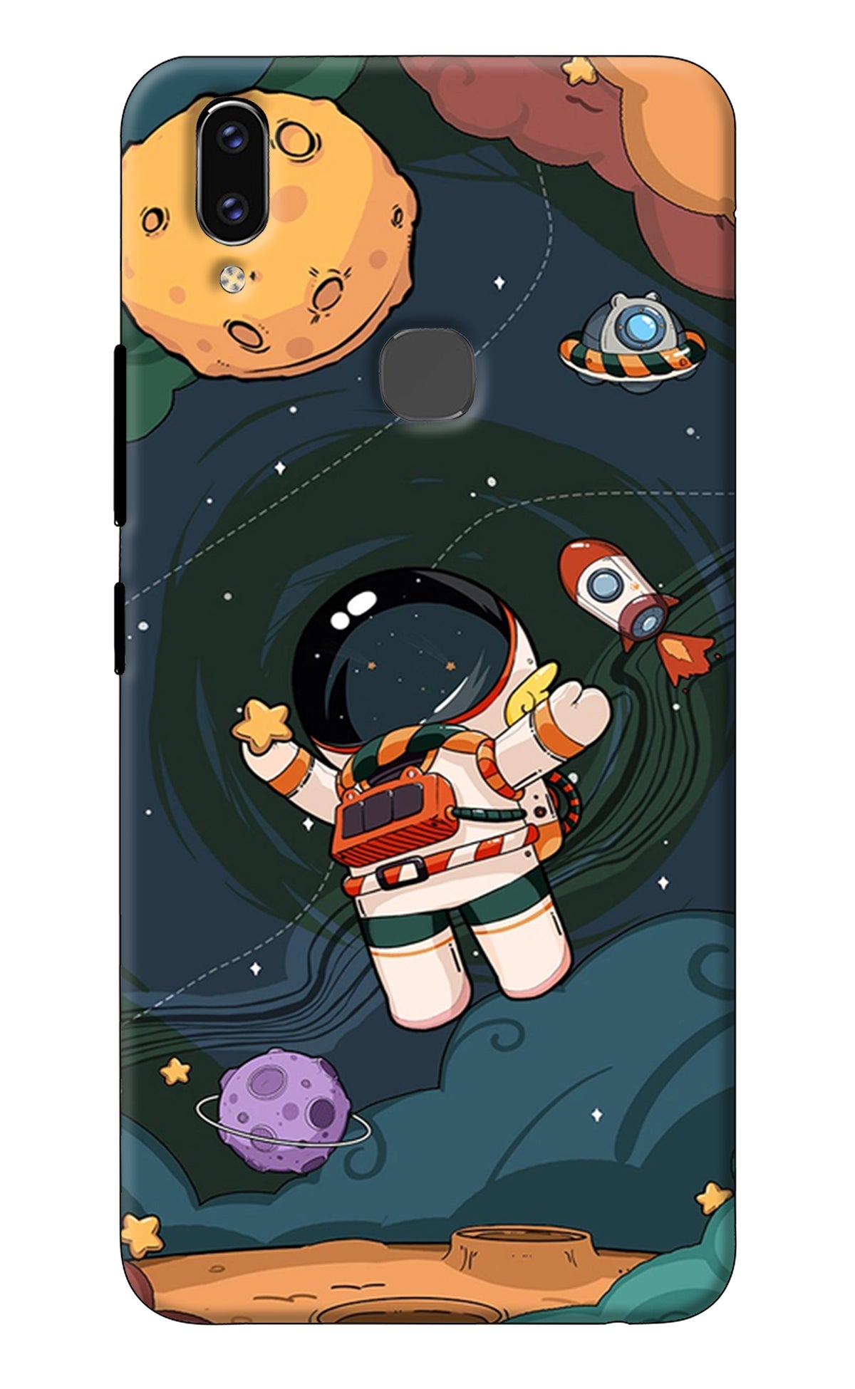 Cartoon Astronaut Vivo V9/V9 Pro/V9 Youth Back Cover