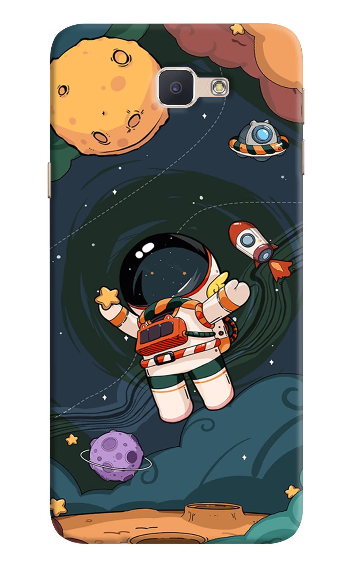 Cartoon Astronaut Case for Samsung J7 Prime by Casekaro
