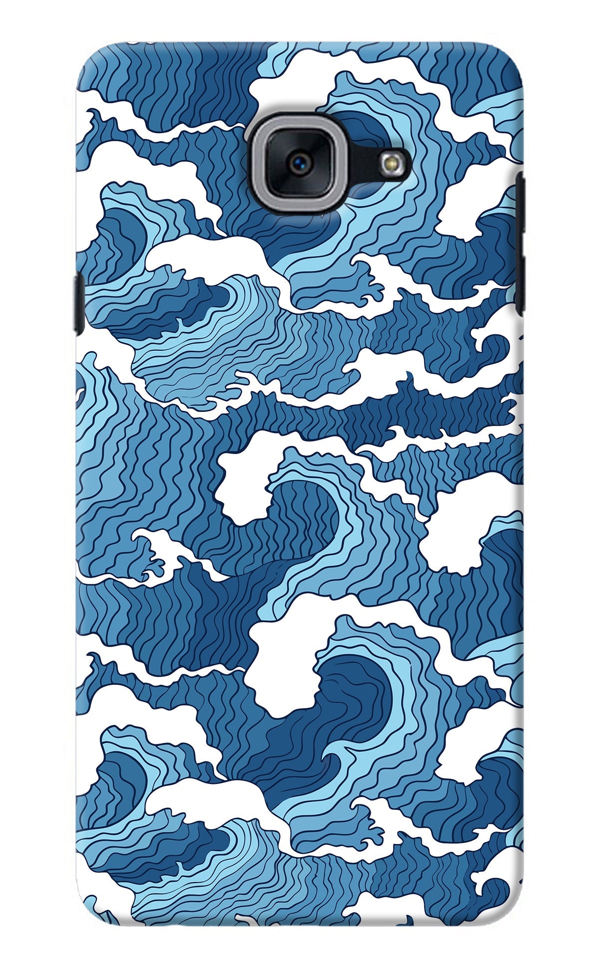 Blue Waves Samsung J7 Max Back Cover