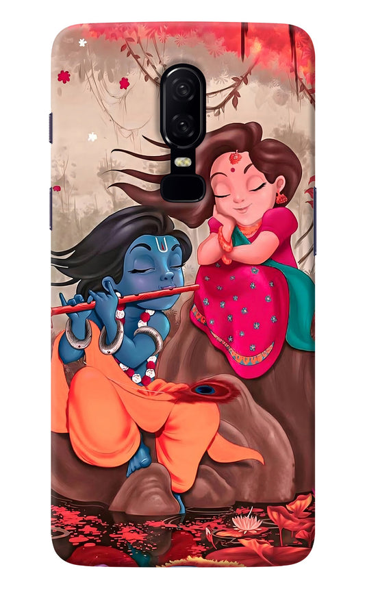 Radhe Krishna Oneplus 6 Back Cover