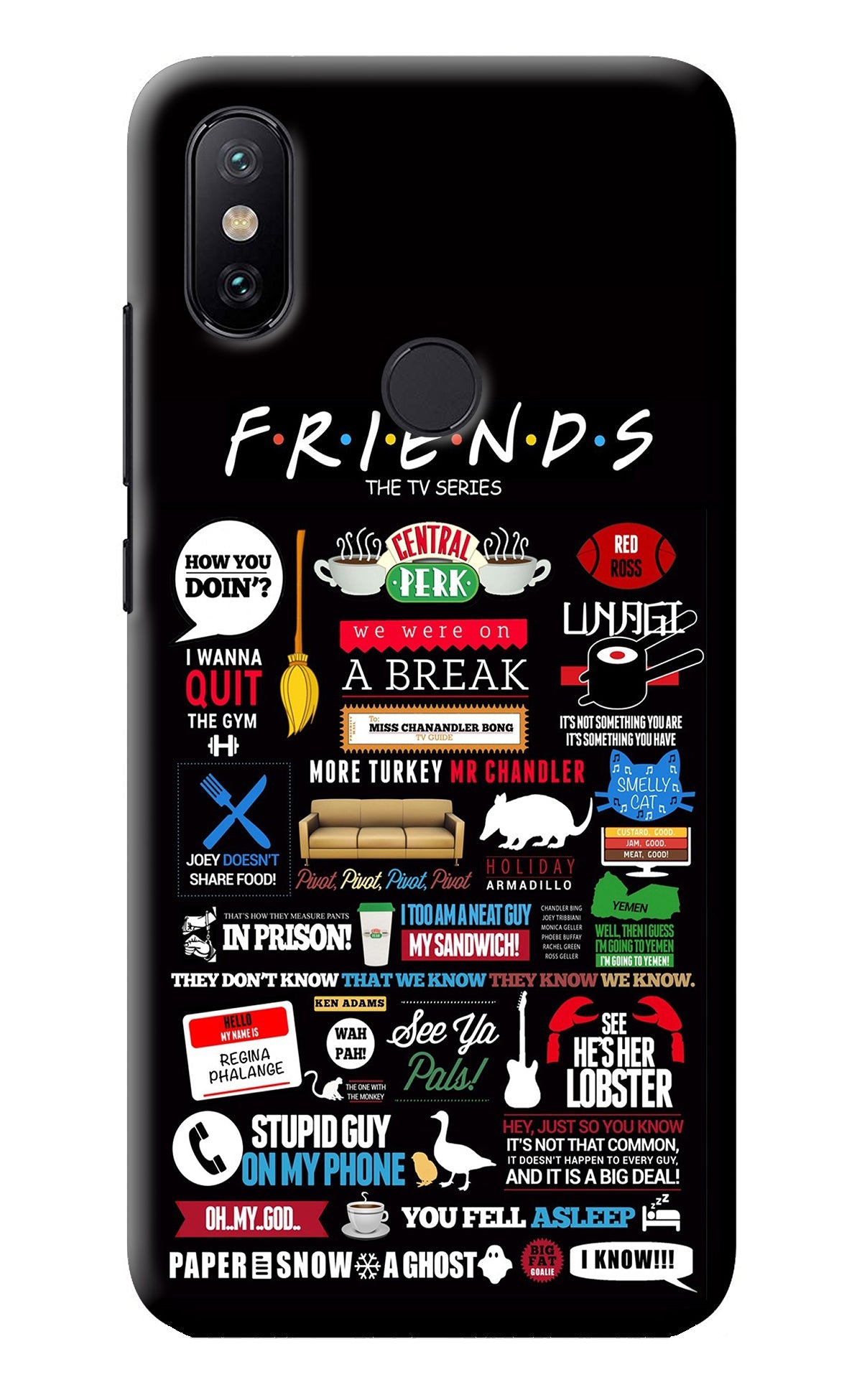 FRIENDS Mi A2 Back Cover