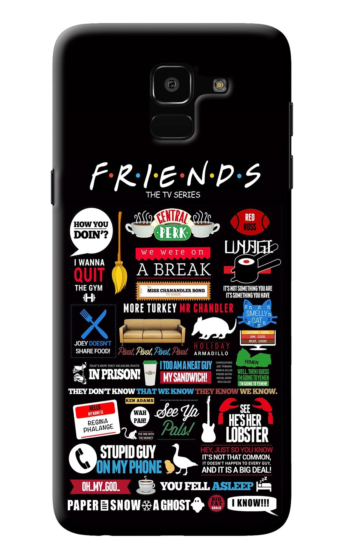 FRIENDS Samsung J6 Back Cover