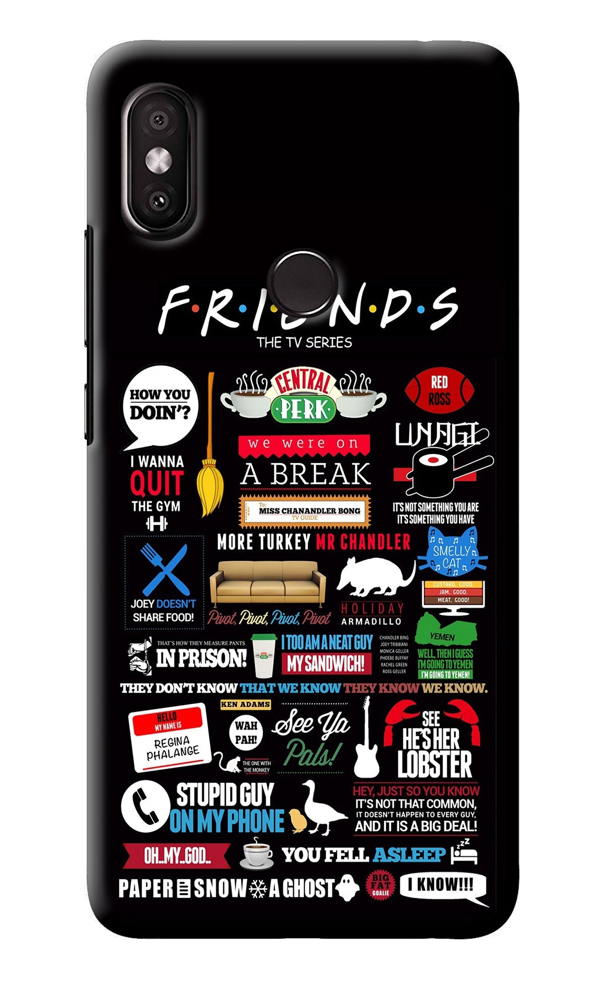 FRIENDS Redmi Y2 Back Cover