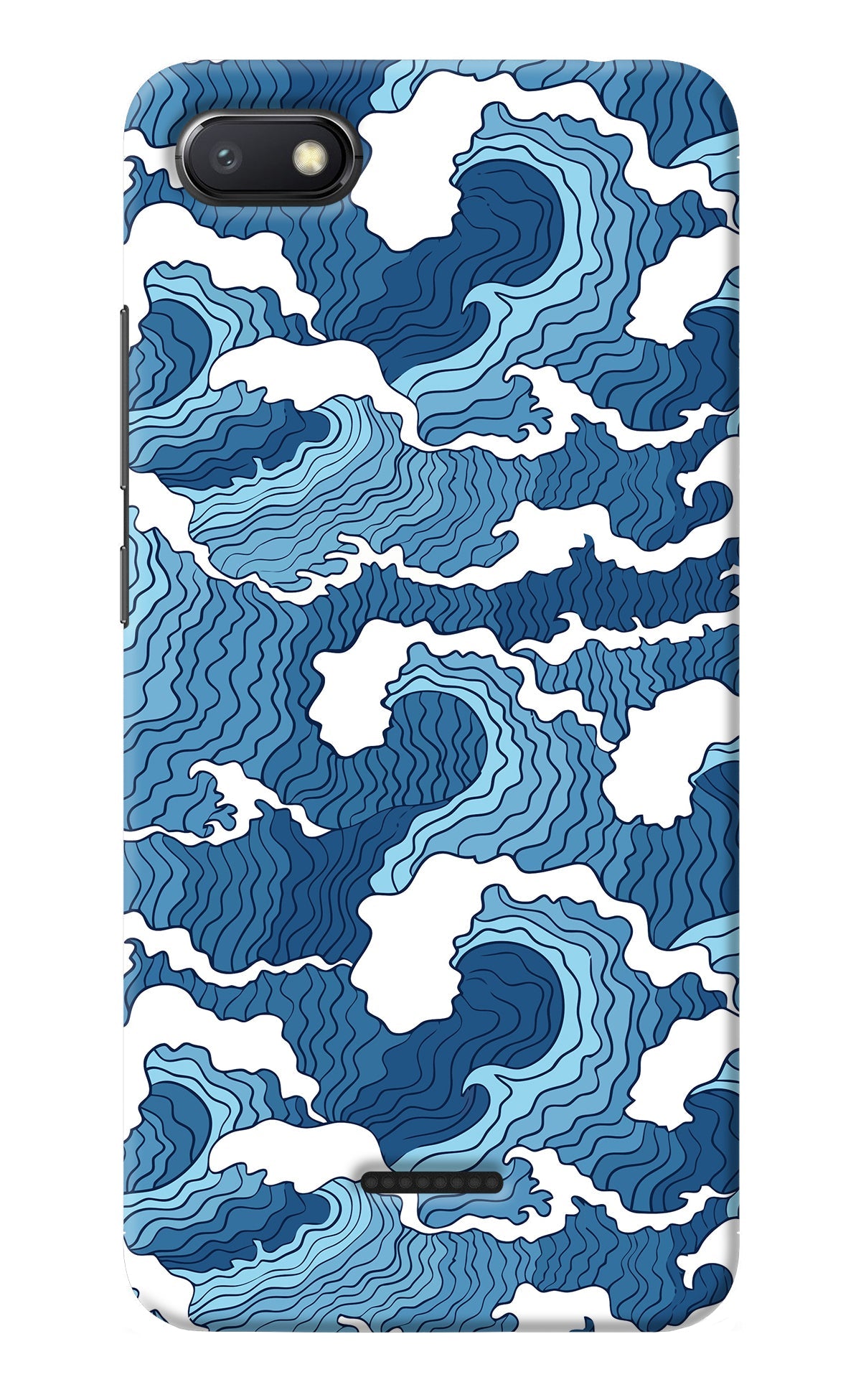 Blue Waves Redmi 6A Back Cover